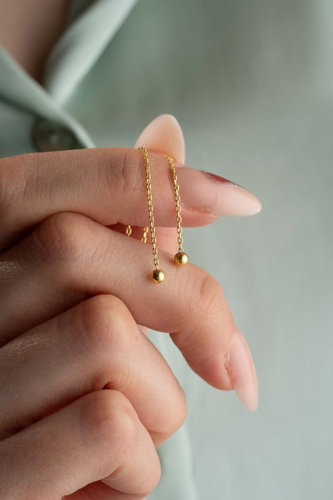 Heliophilia Silver Pendientes de Plata de Ley 925 con Circón y Baño de Oro